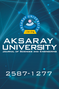 Aksaray University Journal of Science and Engineering Kapak resmi